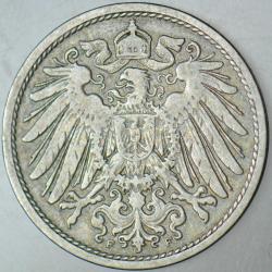 ALMANYA İMPARATORLUĞU 10 PFENNIG 1900 F. II. WİLHELM DÖNEMİ.