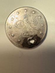 II. Abdülhamit  2 Kuruş 2,2~2,4 gr. Gümüş (0,83 Ayar)