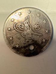 II. Abdülhamit  2 Kuruş 2,2~2,4 gr. Gümüş (0,83 Ayar)