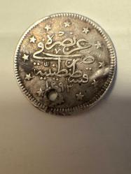 II. Abdülhamit  2 Kuruş 2,2~2,4 gr. Gümüş (0,83 Ayar)