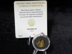 Darphane 2003 Nemrud Altın Hatıra Sikkesi – Proof Baskı (24 Ayar) Sertifikalı