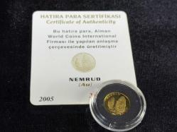 Darphane 2003 Nemrud Altın Hatıra Sikkesi – Proof Baskı (24 Ayar) Sertifikalı