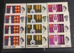 1966 İNGİLİZ SÖMÜRGE PULLARI UNESCO KONULU DAMGASIZ