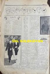 Osmanlıca Akbaba Mizah Dergisi-Gazetesi, Orijinal Dönem Basım, (Ottoman Magazine-Newspaper) - 12 Ekim 1925 - Rumi: 12 Teşrin-i Evvel 1341 - Sayı: 298 - 