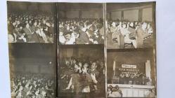 1967 HÜRRİYET ALTIN MİKROFON YARIŞMASI ANADOLU TURU ORİJİNAL FOTOĞRAFI - 24 x 18 cm EBADINDA - 1967 ALTIN MİKROFON YARIŞMASINDA İZMİR KONSERİNDE ÇEKİLMİŞ 12 FARKLI KARE TEK FOTOĞRAFTA. HER BİR KARE 5,5 x 5 cm EBADINDADIR