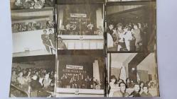 1967 HÜRRİYET ALTIN MİKROFON YARIŞMASI ANADOLU TURU ORİJİNAL FOTOĞRAFI - 24 x 18 cm EBADINDA - 1967 ALTIN MİKROFON YARIŞMASINDA İZMİR KONSERİNDE ÇEKİLMİŞ 12 FARKLI KARE TEK FOTOĞRAFTA. HER BİR KARE 5,5 x 5 cm EBADINDADIR