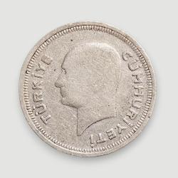 25 Kuruş 1937 Gümüş KM#864