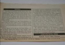 28 Kasım 2006-Orijinal Takvim Yaprağı-Doğum Günü-Söz,Nişan,Nikâh,Düğün ve Önemli Günler Hediyesi-ERAŞ Hizmet Takvimi-Ayet-Hadis(250 Hadis,s.27)-Donma-Çocuğunuza İsim:Hamit,Handan