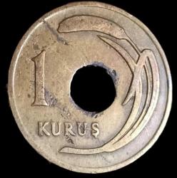 1949 Delikli 1 Kuruş