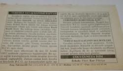 22 Aralık 2006-Orijinal Takvim Yaprağı-Doğum Günü-Söz,Nişan,Nikâh,Düğün ve Önemli Günler Hediyesi-ERAŞ Hizmet Takvimi-Ayet-Hadis(Seçme Hadisler,s.219)-Veremle Savaş Eğitimi Haftası-Veremden Korunmak İçin-Verem Hastalığının Belirtileri-Çocuğunuza İsim:Fikri,Fikriye
