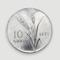 10 KURUŞ 1977, ÇİL, MS-64 * Çok Nadir