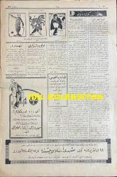 Osmanlıca Akbaba Mizah Dergisi-Gazetesi, Orijinal Dönem Basım, (Ottoman Magazine-Newspaper) - 10 Şubat 1927 - Sayı: 437 - Karikatürist Ramiz Gökçe'nin Çalışması: İtalyanlar Çin'de İngilizlerle Birlikte Hareket Ediyorlar... 