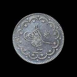 10 KURUŞ 1293/33 KM#738 *ÇİL/MS-63!