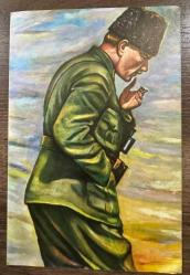 Gazi Mustafa Kemal Atatürk Kocatepede Eski kartpostal