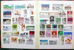 Almanya 287 farklı damgalı pul - defterde