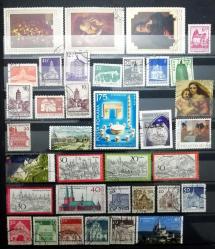 sanat ve mimari temalı farklı 36 adet damgalı pul