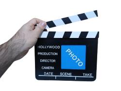 Ahşap Hollywood Klaket Fotoğraflık