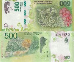 Arjantin Hatıra 500 Pesos Yabancı Kağıt Para Çil (Unc) Koleksiyon Para
