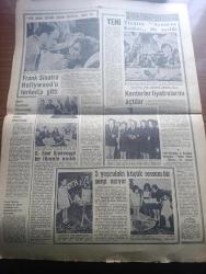 Yeni Gazete - Turkish Newspaper - 9 Aralık 1968 - Bülent Ecevit kendi bölünen Adalet Partisi bu memleketi idare edemez dedi - şimdi bütün gözler Süleyman Demirel'de Fotoğrafı - Sadun Arenciler olağanüstü kongre için 80 imza topladılar - ulaştırma Bakanı Sadettin bilgiç bölünme söz konusu olamaz dedi - Süleyman Demirel hangi bakanın istifa etmesini isterse o bakan görevden çekilecektir - Amerikan harp gemilerinin geçişi mesele oldu Ruslar Ateş püskürüyor - Paris Barış görüşmelerinde Bir de masa kavgası var - Vali eşleri mükellef ziyafette bol bol modadan bahsettiler Fotoğrafı - Kıbrıs'ta ayrı yönetim konusu ele alınacak - İki Amerikan harp gemisi Karadeniz'e bu sabah geçecek - armatörler vasıtasız vergiden de muaf olacak - küba'ya kaçırılan uçaklar problemi - Hamlet'le yeni mevsime girecek olan kenterler tiyatrolarını açtılar Fotoğrafı - Müşfik Kenter Candan İsen Şükran Güngör Leyla Akçan Ve Annesi Yıldız Kenter açılış kokteylinde Fotoğrafı - Pen Club Sabri Esat Siyavuşgil'i andı Foto