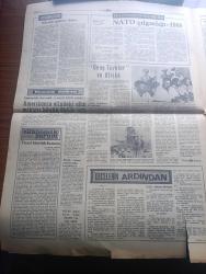 Yeni Gazete - Turkish Newspaper - 10 Aralık 1968 - İki Amerikan savaş gemisi Karadeniz'de Fotoğrafı - Amerikan gemilerini Ruslar gözetliyor - Türkiye İşçi Partisi'nde fevkalade kongreye karar verildi - tekel Bakanı İbrahim Tekin Dün istifa etti Fotoğraf - Yüksel Menderes devrimi şehitleri için saygı duruşu yapmadı - Nahit Menteşe gümrük ve tekel bakanı oldu - anayasa mahkemesi beş aydır başkansız - hukuk'lular süresiz boykota karar verdi - insan hakları günü bugün kutlanacak - İspanya'da öğrenci eylemleri Fotoğrafı - sıkıntılı günlere doğru yazan Hikmet Bil - Nkrumah'ı deviren Ganalı Genç Türkler darbeden sonra yaptıkları bir basın toplantısında fotoğraf - Sovyet Fransız Ticaret bağları kuvvetleniyor - rejisörler yasak sahneleri tercih edince sinemada müstehcen filmler moda oluyor fotoğraf - Geyikler Tilki Therese İsabelle ve Lylah Clare Masalı filmlerinde kadınlar kadınlarla sevişiyor Fotoğrafı - Dormen tiyatrosu bit yeni piyesini Paris'te oynayacak yazan Aydemir Akbaş - Sergi