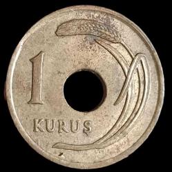 1950 Delikli 1 Kuruş