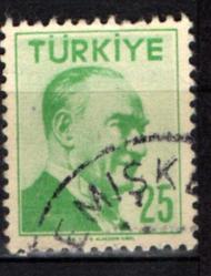 1956 ATATÜRK (Tek Çizgi Çerçeveli Portre) 25 Kuruş (tp0606)