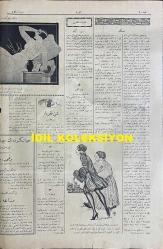 Osmanlıca Akbaba Mizah Dergisi-Gazetesi, Orijinal Dönem Basım, (Ottoman Magazine-Newspaper) - 31 Mart 1927 - Sayı: 451 - Karikatürist Ramiz Gökçe'nin Çalışması: Bayram Şekeri! - Kadın mı Güzel, Erkek mi?..