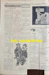 Osmanlıca Akbaba Mizah Dergisi-Gazetesi, Orijinal Dönem Basım, (Ottoman Magazine-Newspaper) - 31 Mart 1927 - Sayı: 451 - Karikatürist Ramiz Gökçe'nin Çalışması: Bayram Şekeri! - Kadın mı Güzel, Erkek mi?..