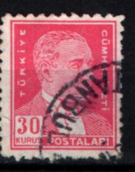 1950-1951 Beşinci ATATÜRK Serisi 30 Kuruş (tp0643)