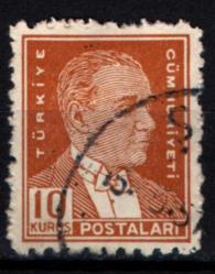 1950-1951 Beşinci ATATÜRK Serisi 10 Kuruş (tp0645)
