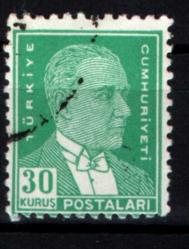 1953-1954 Sekizinci ATATÜRK Serisi 30 Kuruş (tp0650)