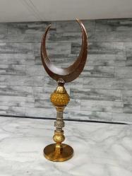 Eskilerden Bronz Osmanlı İslami Hilal Alem