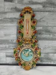 1960'lar Avrupa Yapımı Görselli Duvar Termometresi