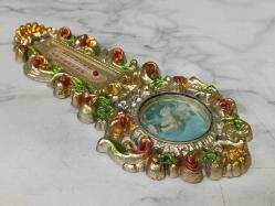 1960'lar Avrupa Yapımı Görselli Duvar Termometresi