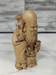 Eskilerden Çin Feng Shui Uzun Ömür Tanrısı Shou Lao Heykeli