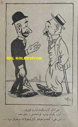 Osmanlıca Akbaba Mizah Dergisi-Gazetesi, Orijinal Dönem Basım, (Ottoman Magazine-Newspaper) - 25 Ağustos 1927 - Sayı: 491 - Karikatürist Ramiz Gökçe'nin Çalışması: Kadınlar Arasında Çıplak Bacak Modası Taammüm Etmeye Başladı.. 