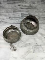 Eskilerden Damgalı ve Kalem İşçilikli Bakır Osmanlı Ekmeklik