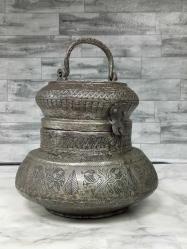 Eskilerden Damgalı ve Kalem İşçilikli Bakır Osmanlı Ekmeklik