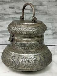 Eskilerden Damgalı ve Kalem İşçilikli Bakır Osmanlı Ekmeklik