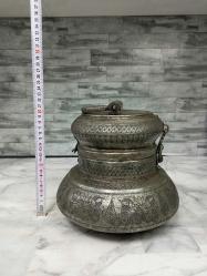 Eskilerden Damgalı ve Kalem İşçilikli Bakır Osmanlı Ekmeklik