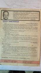 YEŞİLYURT LİONS KULÜBÜ DERNEĞİ BÜLTENİ DERGİSİ - OCAK 1978-1979  SAYI: 6  VECİHİ İBAK - NESİM LEVİ - GÜLTEKİN MALKOÇ - BERKHAN SAVAŞÇIN - NEŞET SIRMAN - SUAT BALLAR - MELVIN JONES - ORHAN GÜRSOY - JOSEF OVADYA - ARON HABİP - ZEKERİYA ATİLLA - LAZAR DEBAYAR - ALEN ACIMAN - METİN AHATOĞLU - ORHAN ELKOREK - ZEKAI YÜKSELEN - HASAN YÜKSEL DEMİR - SAKIP SÜMER - MÜNİP TARHAN - MARAL ÖZTEKİN - MEHMET ALİ İKİZER - NECATİ ÇOKUSLU - MUSTAFA MUSLUOĞLU - NURİ EGELİ - CAFER BOY - ANRİ LEVİ - SABETAY COHEN - CEMAL KAYALAR - ADNAN ZİYALAR - MARAL AKAN - KEMAL KÖKSALAN - FAHRETTİN KERİM GÖKAY - İHSAN TEKİN - ŞAKİR ALAV - ZÜHER KABBANİ - GÜLHAN KABBANİ - NİLGÜN KABBANİ  BAŞKANDAN RESMİ TOPLANTI ÇAĞRISI - LİDERLİK VE GERÇEK LİDER TANIMI - LİDERLİĞİN OLUŞUMU - KULÜBÜMÜZDEN HABERLER - KONUK KONUŞMACILAR (NEŞET SIRMAN, SUAT BALLAR) - LIONİZMİN FELSEFİ TEMELLERİ - ÜYELERİMİZDEN HABERLER (ORHAN GÜRSOY, JOSEF OVADYA) - KULÜPTEN AYRILAN ÜYELER - BİR İTİMAT VE SEVGİ ÖRNEĞİ (ALSANCAK -  TAM TAKIM EKSİKSİZ 4 SAYFA