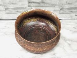 Antika 1800'ler Osmanlı Kufi Yazılı Bakır Kase