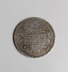 OSMANLI İMPARATORLUĞU HİCRİ 1293/3. SENE PADİŞAH SULTAN 2. ABDÜLHAMİT GÜMÜŞ 20 KURUŞ ÇOK ÇOK TEMİZ KONDİSYONDA