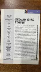 SABİTFİKİR DERGİSİ -KASIM 2014 - SAYI:45  HASAN CÖMERT - BORA EKMEKÇİ - CEYHAN USANMAZ - GÖKÇE GÜNDÜÇ - İREM ERTUĞRUL - EREN ERKALKAN - ŞERİF ALİ ÜNAL - DENİZ KURŞUNLU - MELİS KALPAKÇIOĞLU - OKAY KARADAYILAR - NALAN DEMİRCİOĞLU YAVUZ - ORHAN PAMUK - ÖMER KAVUR - YUSUF ATILGAN - FÜRUZAN - ONAT KUTLAR - BÜLENT USTA - HAYATİ ROMAN - UĞUR BİRYOL - AYSUN ÖNEN - MELİSA KESMEZ - FİSUN YALÇINKAYA - MERT TANAYDIN - CÜNEYT CEBENOYAN - AYŞE ÇAVDAR - OYLUM YILMAZ - NAZAN MAKSUDYAN - MÜGE KARAHAN - YANKI ENKİ - KÜÇÜK İSKENDER - A. ÖMER TÜRKEŞ - BURCU BAYER - NANNI BALESTRINI - GIORGIO MANGANELLI - UMBERTO ECO - DURDU KUNDAKÇI  100 YILDA EDEBİYATIN PERDEDEKİ VARLIĞI - SİNEMANIN BÜYÜSÜ DENEN ŞEY - TARİHİN GÜVERTESİNDE - TÜRKİYE’NİN ÜZERİNDEN UÇAN BİR PLANÖR - HEMŞİN ÖYKÜLERİ - HAYAT İSTASYONLARI VE ÖLÜMÜN TEDAVİSİ - RÜZGARA YAZI YAZMAK - NOBEL EDEBİYAT ÖDÜLÜ İNCE AYARLAR - DEMEK YAZAR OLMAK İSTİYORSUN - MOSTARI - AŞK OLMADAN BİZ KİMİZ Kİ - AMERİKAN EDEBİYATININ SIRADAĞLARI - SİNEMA ELEŞTİ - 60 SAYFA