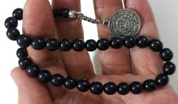 ESKİ DÖNEMİ OLTU TAŞI TESPİH MUHTEŞEM GÜMÜŞ-PİRİNÇ ALAŞIM PÜSKÜLLÜ JJJ2RR3 NADİR