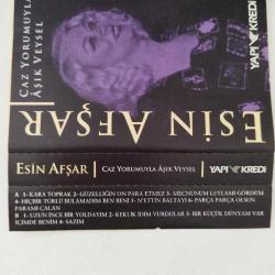 Esin Avşar / Caz Yorumuyla Aşık Veysel /YKY  – Türkiye Basım 2. El Kaset