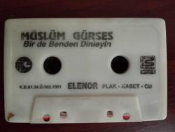 Müslüm Gürses –  Birde Benden Dinleyin  - 1991 Türkiye Basım  Kaset - Kapaksız-2.el