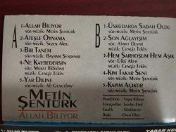 Metin Şentürk – Allah Biliyor -  1992 Türkiye Basım  Kaset Albüm-2.EL