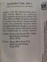 Orhan Veli Kanık /Bedri Rahmi Eyüboğlu/ Melih Cevdet Anday - Şiirler -  Almanya Basım Kaset-2.EL