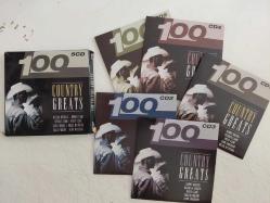 100 Country Greats(Kenny Rogers,Frankie Laine...)  - 2006  Hollanda Basım 5xCD Albüm-2.el